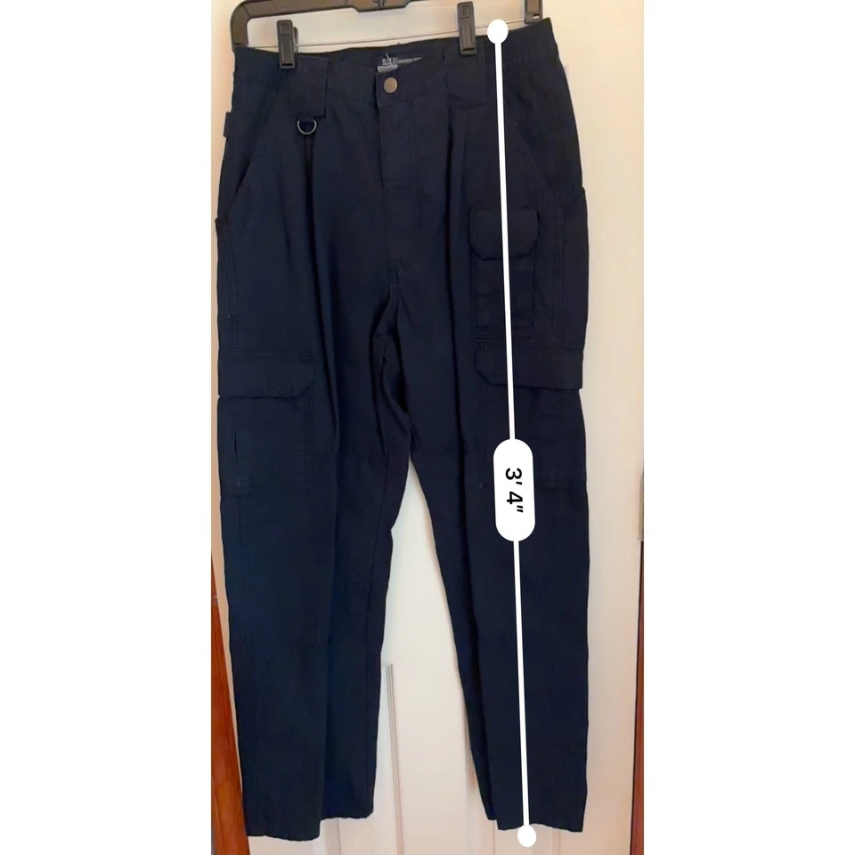 Pantalones de hombre 5.11 Tactical Series talla 30x30 azul algodón carga trabajo utilitario Foto 3 de 4