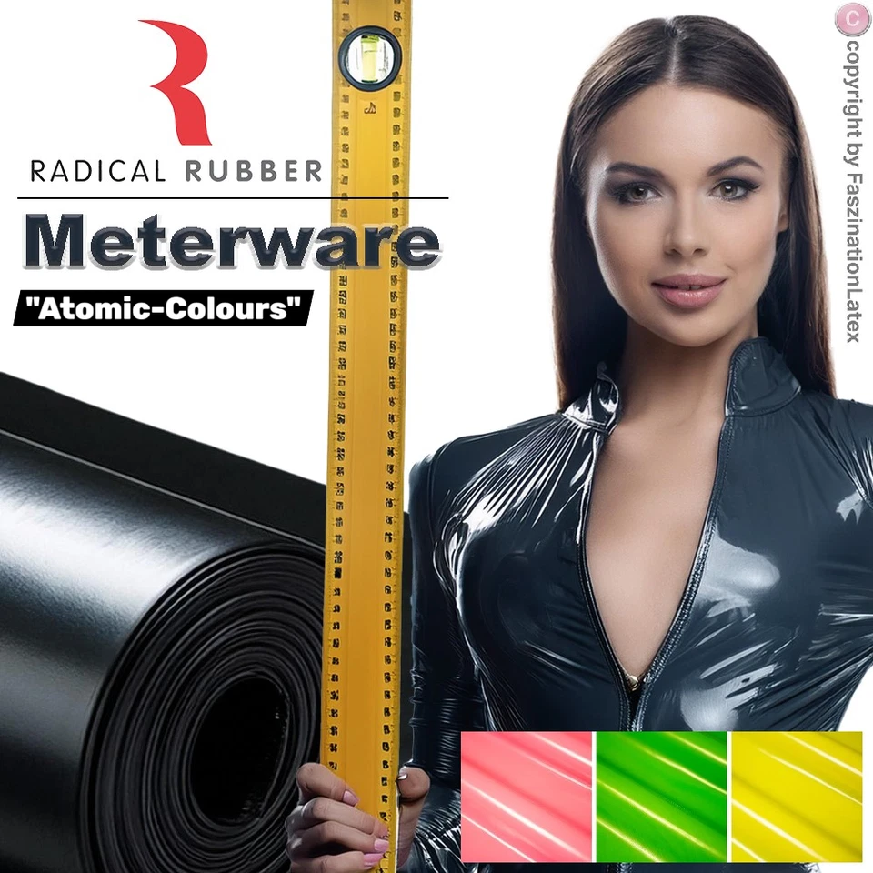 Latex Meterware von RADICAL RUBBER - NEU: "Atomic-Farben" - Bild 1 von 1