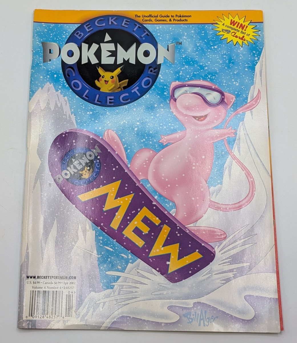 Beckett Pokemon Collector Magazine #44 April 2002 Mew Snowboarding