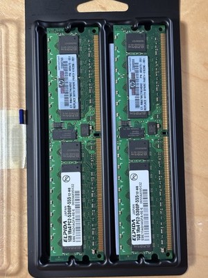 ELPIDA 1GB 1Rx4 PC2-5300P-555-12-H0 DIMM RAM (X2 EACH 2GB TOTAL)