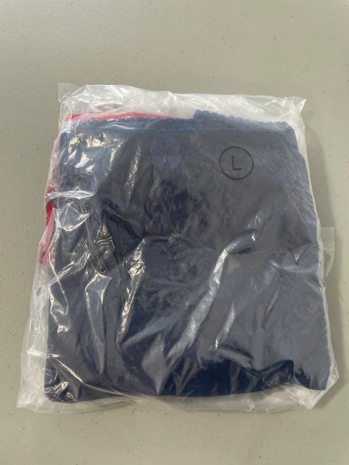 Paquete de 3 bragas Rhonda Shear clásicas pin up para niños talla grande gris rojo azul encaje Foto 2 de 4