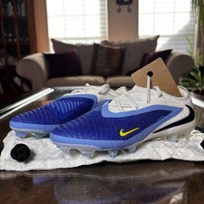 Nike Phantom 6 Elite FG Soccer Cleats Women's Size 6.5 Blue White NEW String Bag