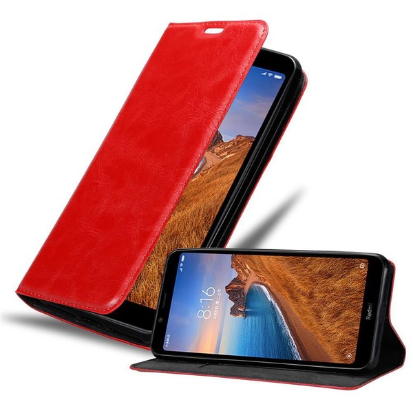 HüLle FüR Xiaomi Redmi 7A Case Handy SchutzhüLle Tasche Etui Kartenfach-image