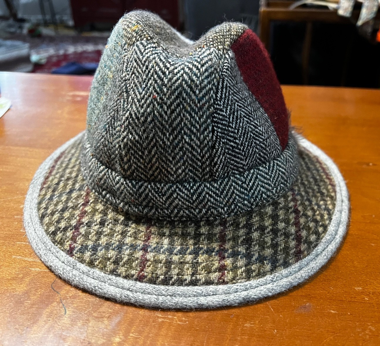 Jonathan Richard Patchwork Walking Hat  100%  Woo… - image 6