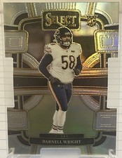 2023 Panini Select #17 Darnell Wright Silver Prizms Die Cuts BEARS ROOKIE