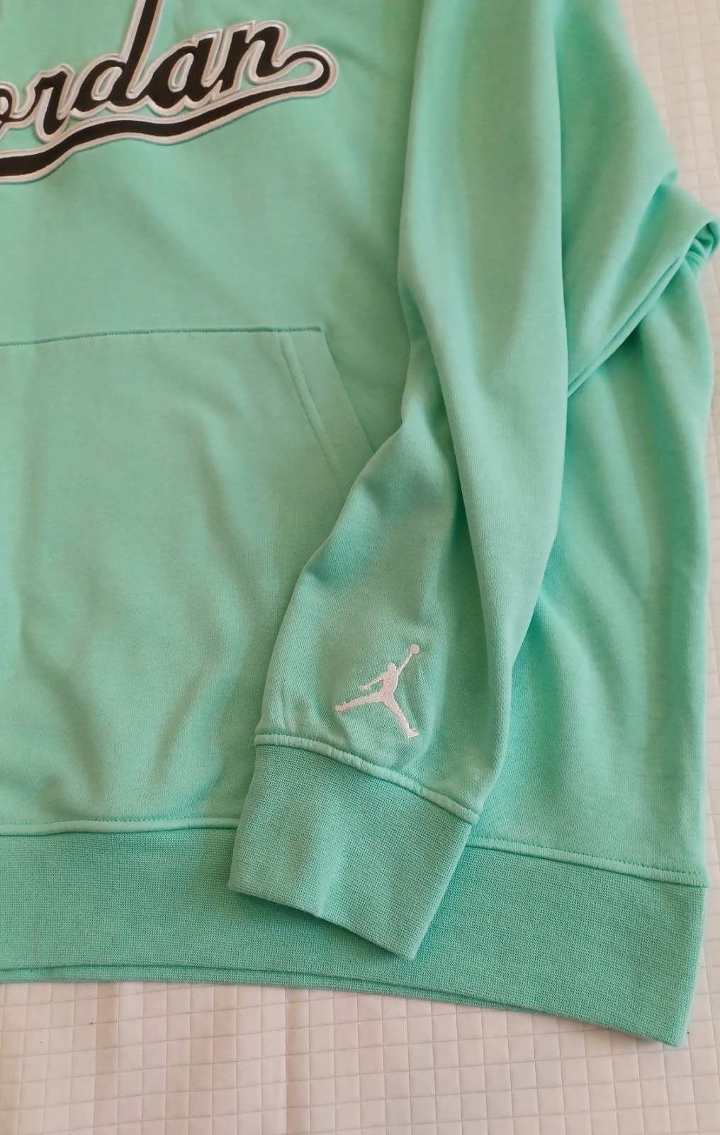 NEW MEN’S NIKE AIR JORDAN FLIGHT MVP FLEECE SWEATSUIT- GREEN/BLACK- SIZE 2XL image 5