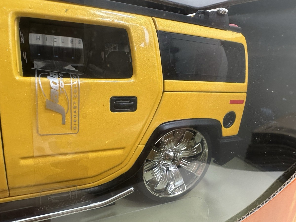 DUB city Hummer H2 ダブシティー ハマー イエロー JADA DUB CITY HUMMER H2 YELLOW 1:18 DIECAST MODEL | eBay