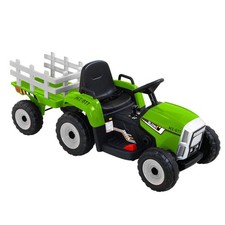 Nnedsz Ride On Car Tractor Toy Kids Electric Cars 12v Battery Child Toddlers Gre