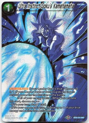 Ultra Instinct Goku's Kamehameha Foil Iconic Attack Rare BT9 131 NM