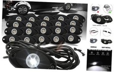 Rock Lights   Quick Connect, 3 High Power Chips, 5M Extension 20 Pods White
