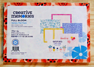 Creative Memories -   Full Bloom Variety Mat Pack - Retired NLA