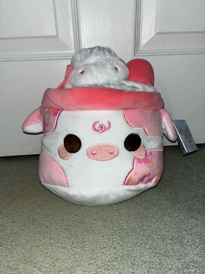 NEW CUDDLE BARN MOO SHAKES SERIES 2 - 11'' SAKURA MOOSHAKE COW PLUSH