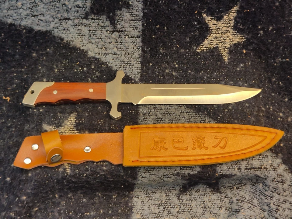 elite edge 20-667 full tang machete hunting knife stainless steel w/Case - Image 3 of 4