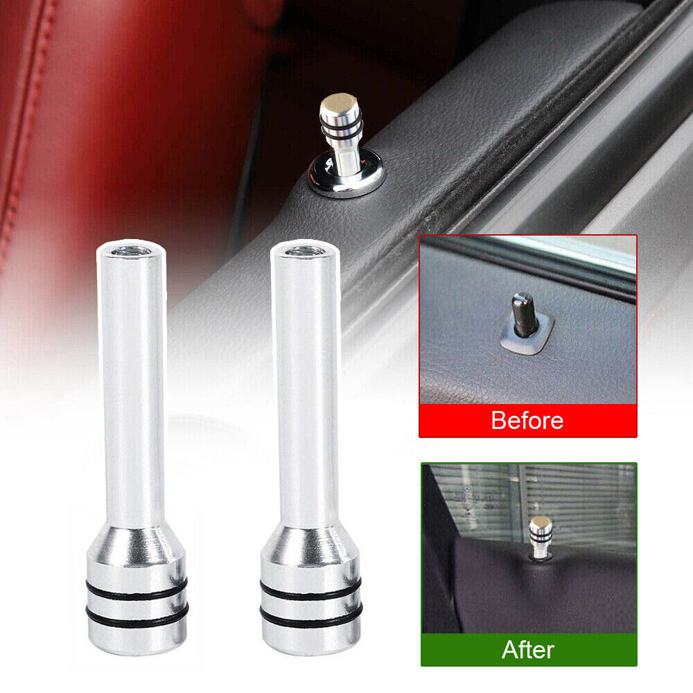4Pcs Aluminum Door Lock Stick Knob Pull Pins Cover Car Interior Accessories USA eBay