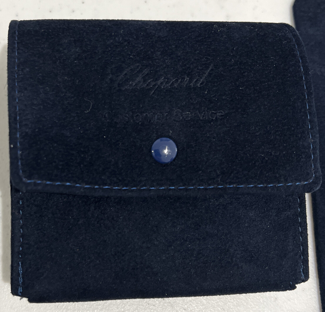 Chopard Midnight Blue Suede Pouch s-l400.jpg main image 4