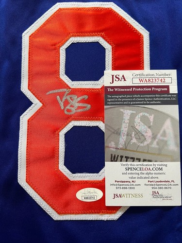 Darryl Strawberry Rare New York Mets Signed Autographed Jersey JSA COA - Picture 7 of 9