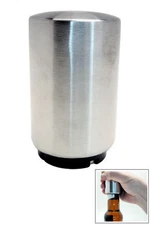 Stainless Steel Bottle Opener - Push-Action With Magnet - Highest Quality