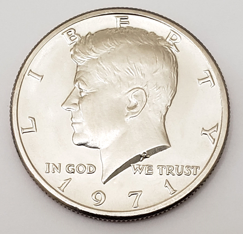 1971 P KENNEDY HALF DOLLAR AVE ZIRKULIERT ** KOSTENLOSER VERSAND **