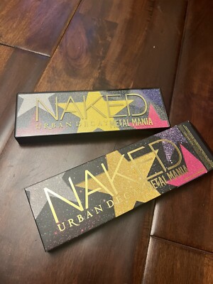Urban Decay Naked Metal Mania Metallic Eyeshadow Palette with Double-Ended Brush