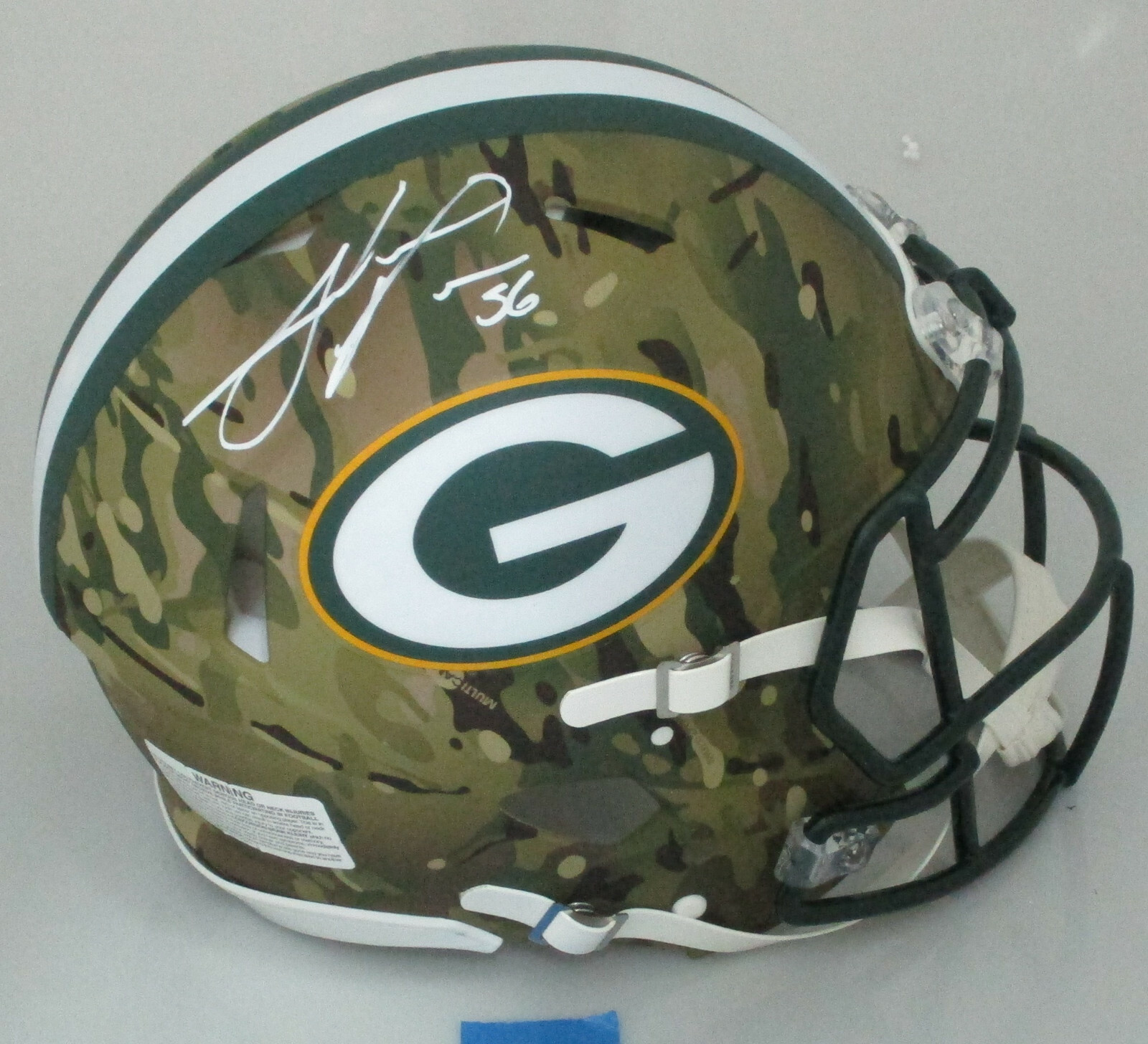 Julius Peppers Autographed Signed Green Bay Packers Packers Full Size CAMO Authentic Speed Helmet AUTO - SS 