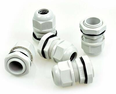 5 NYLON white Firewall Grommets for 4 Gauge Wire Water proof IP68 Neoprene seal 