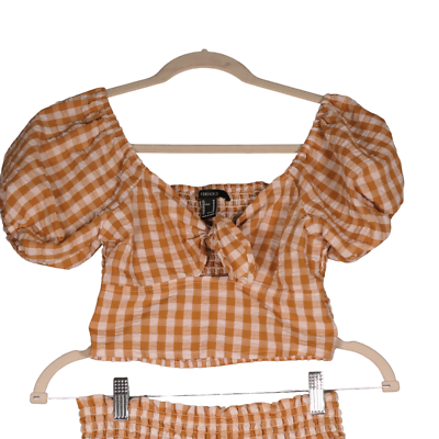forever 21 gingham top