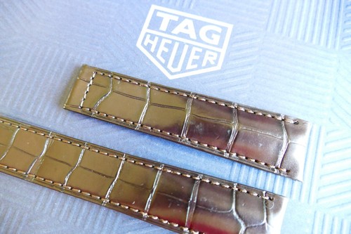 TAG Heuer Carrera FC6291 brown leather watch strap CAS WV WAS WAR CV CAS 20mm - Picture 12 of 24