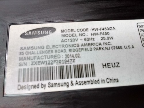 Samsung Surround Sound Bar Bluetooth HDMI AV In Out Speaker & Power - Picture 8 of 8