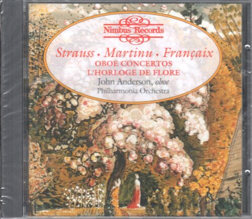 Strauss-Martinu-Francaix  CD OBOE CONCERTOS L'HORLOGE DE FLORE   NEU / OVP  - Afbeelding 1 van 2