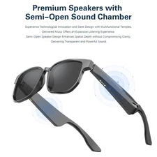 Smart glasses for drivers, anti-blue light Bluetooth sunglasses Popula