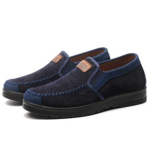 MENS LEATHER SLIP ON WALKING SHOES DRIVING MOCCASIN COMFORT CASUAL TRAINERS SIZE - Picture 75 of 78