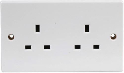1&2 Gang 13AMP Single Double UK Mains Electrical Wall Plug Socket - Fixing Screw - Picture 3 of 3