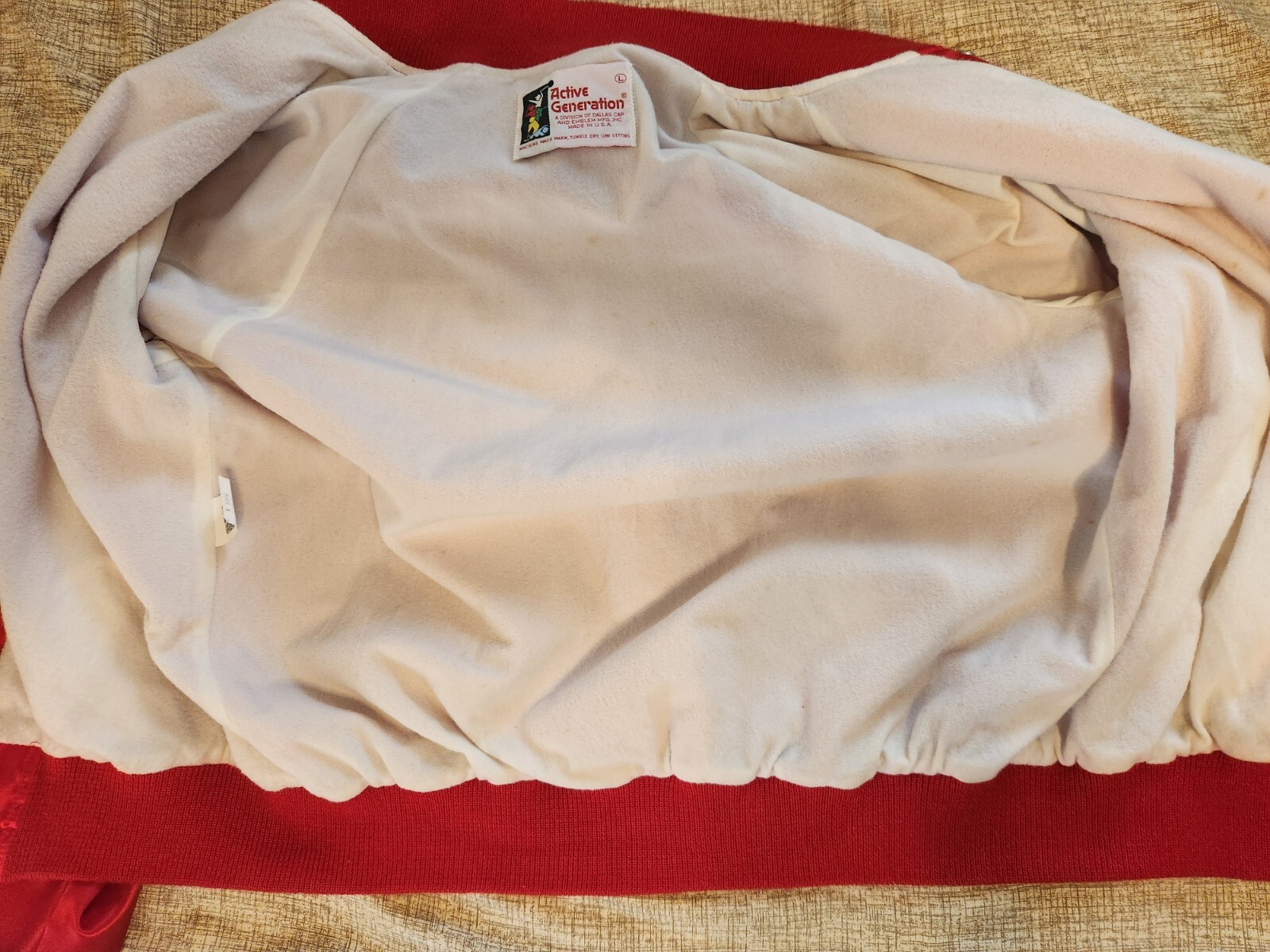 Vtg Red Active Generation Snap Button Jacket Size… - image 7