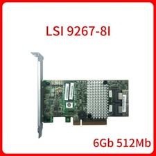 LSI 9267-8i 2208 RAID Card PCI-E 2.0 8 Port 512Mb 6Gb Gbps SATA/SAS Support RAID