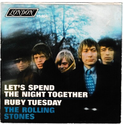 THE ROLLING STONES   LET'S SPEND THE NIGHT TOGETHER     PS 904   1967 45/PIC SLV