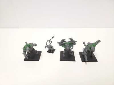 Warhammer Skaven 3 Rattenoger Rat Ogres Ogors + Meutenbändiger Packmaster