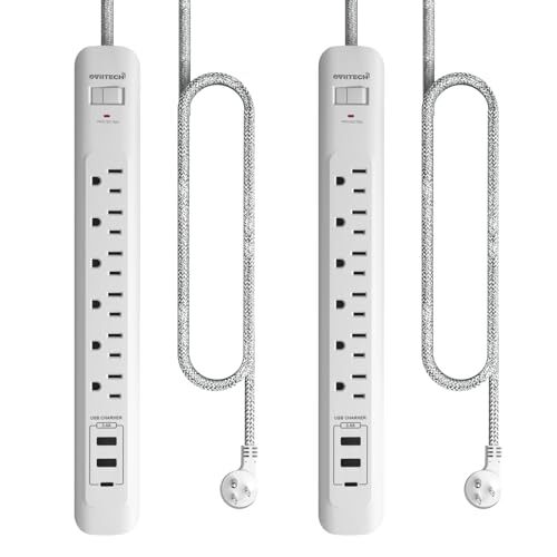 Surge Protector Power Strip with USB Port6 AC Outlets with 3 USB Ports Power ...-image
