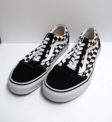 Vans Old Skool B&W Checkerboard Shoes Suede/Canvas Men 8.0  display picture 3