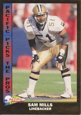 1993 Pacific Picks the Pros Gold #19 Sam Mills (Saints)