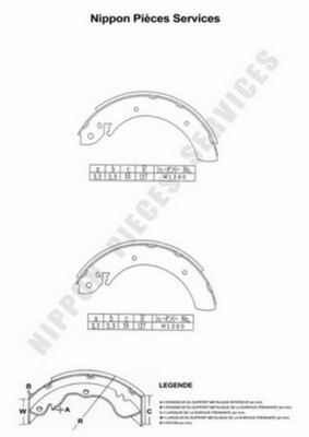 Ashika Kit Ganasce Freno Posteriori 55-00-013 | Compatibile Con Nissan Micra III E Note | Diametro 200mm, Larghezza 38mm