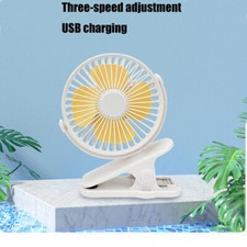USB Charging Desk Clip On Fan Mini Air Circulator Portable Cooling Device