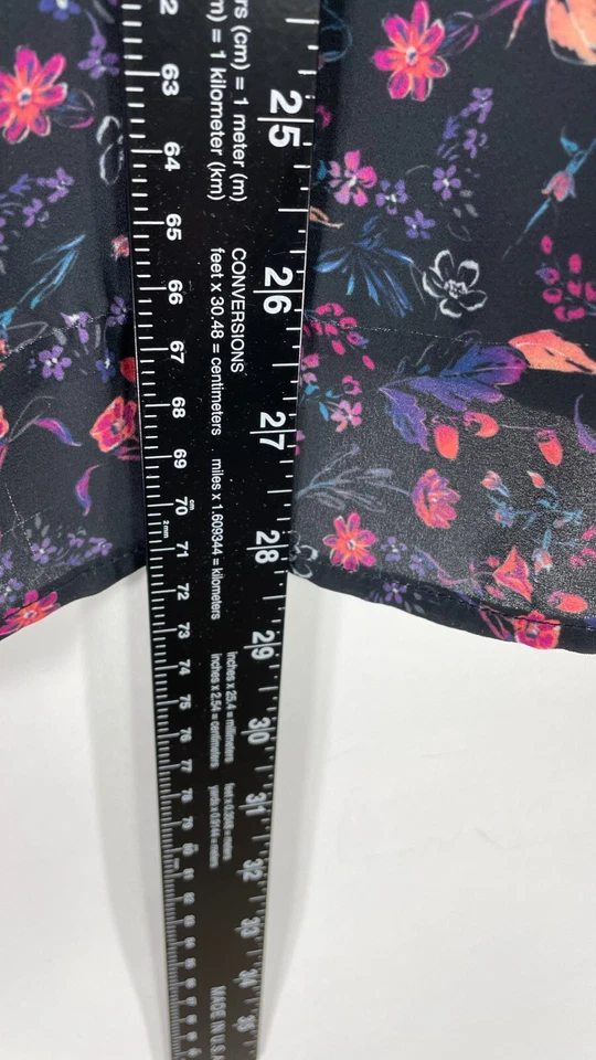 Blusa larga alta Sally para mujer Top cuello redondo cuello de encaje manga corta floral 10 Foto 2 de 4