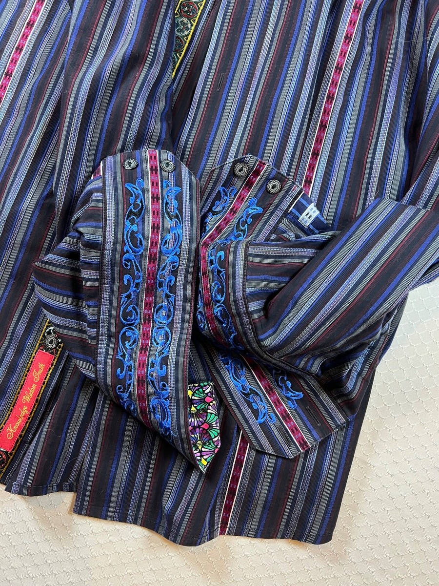 ロバートグラハム マルチカラーストライプ ドレスシャツ  XXL $_57.JPG?set_id=880000500F