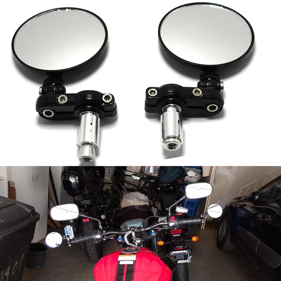 Espejos retrovisores de extremo de manillar para motocicleta Ducati Streetfighter 848 Café Racer 7/8" Foto 2 de 4