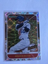 2021 Panini Donruss Highlights Silver Parallel Mookie Betts /349 #HI1