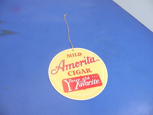 Vintage Amorita Mild Cigar 6-3/4" Round Fan Pull/Hanger 