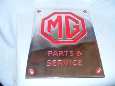 MG Parts Service Sign