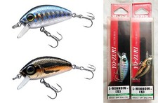 Yo-Zuri L-Minnow 2 Pack 1 3/8 1/8 oz. F1166-M37 F1166-M102 Gold Flame Blue Black