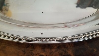 SILVER SERVING TRAY 12X7 BY INTERNATIONAL SILVER CO. #674 | eBay