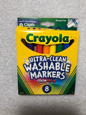 Crayola Ultra -Clean Washable Markers Color Max 8